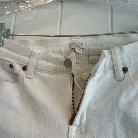J. CREW white mid rise skinny/straight Jean - Picture 5 of 5